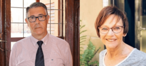Mario Urrea (Presidente CHS) y Paca Baraza (Directora Oficina Técnica Mar Menor)
