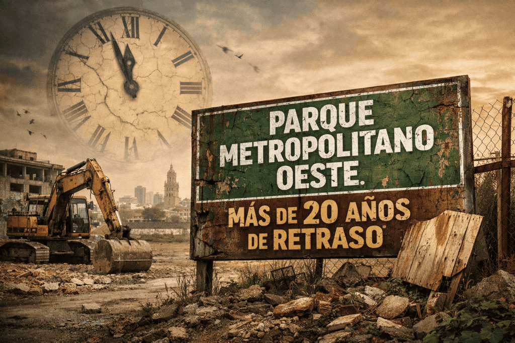 El Parque Metropolitano del Oeste: la obra que Murcia lleva dos décadas esperando