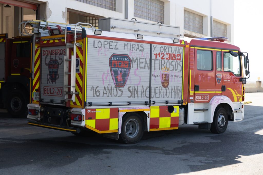 El parque de bomberos de Los Alcázares, en condiciones “tercermundistas” tras años de abandono por parte del Gobierno regional